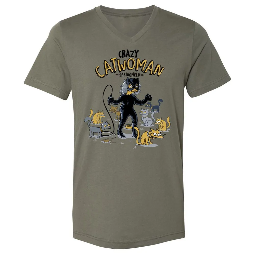 Unisex V-Neck T-Shirt - AHGM4F5Z - Military Green - 10