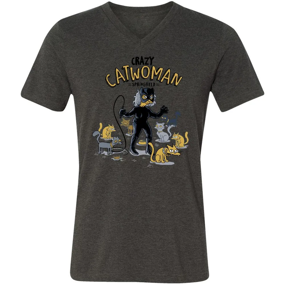 Unisex V-Neck T-Shirt - AHGM4F5Z - Dark Grey Heather - 8