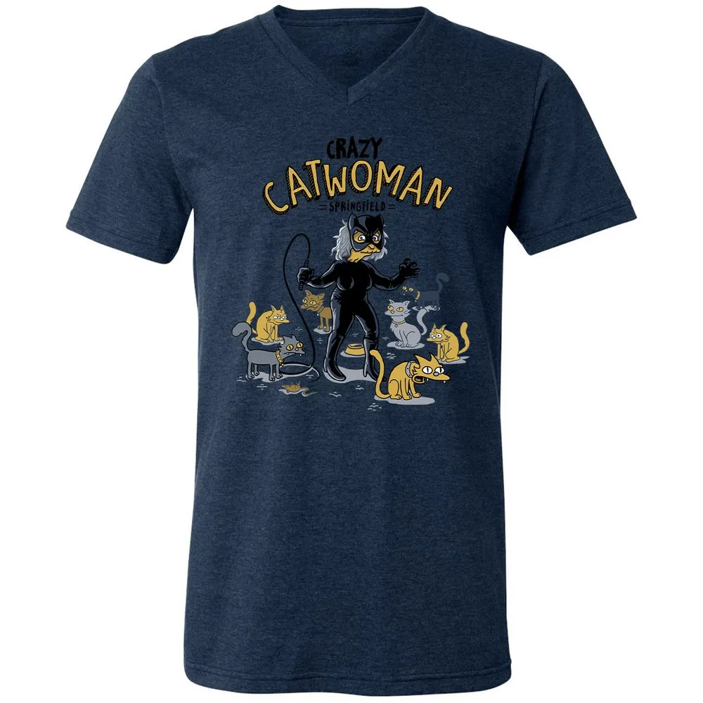 Unisex V-Neck T-Shirt - AHGM4F5Z - Heather Navy - 15