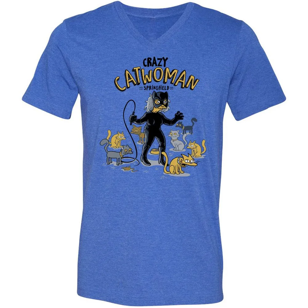Unisex V-Neck T-Shirt - AHGM4F5Z - Heather True Royal - 14