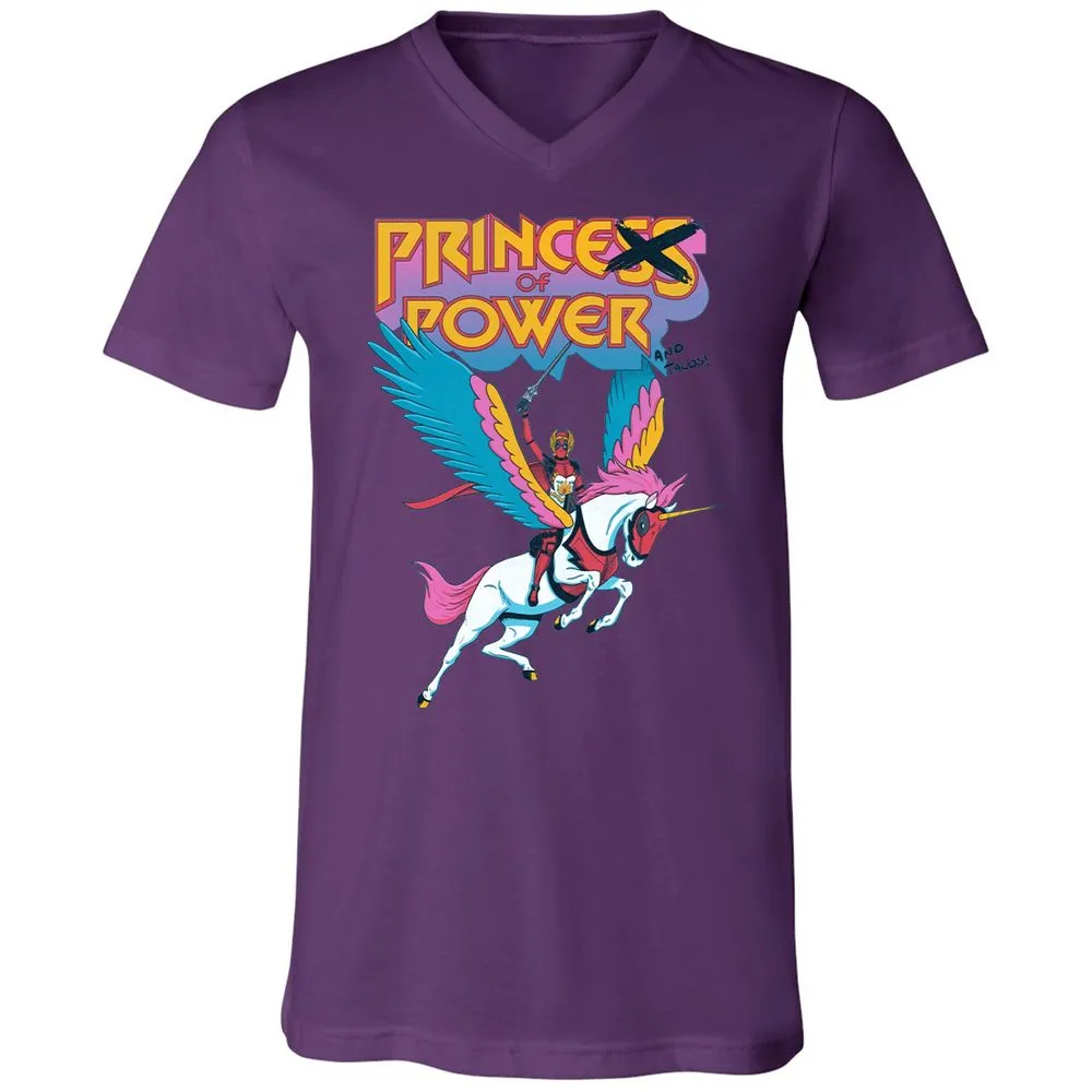 Unisex V-Neck T-Shirt - MZR7CYT8 - Team Purple - 2