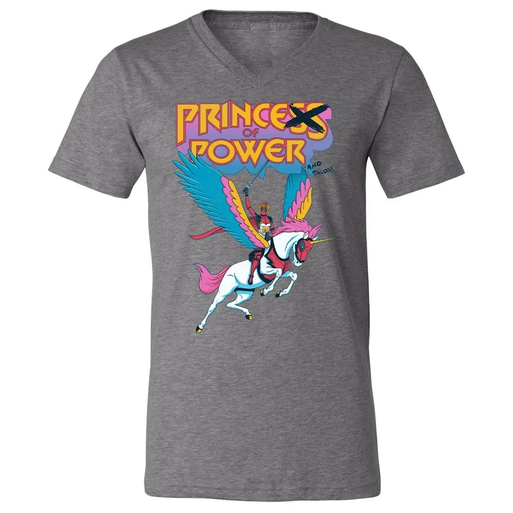 Unisex V-Neck T-Shirt - MZR7CYT8 - Deep Heather - 13