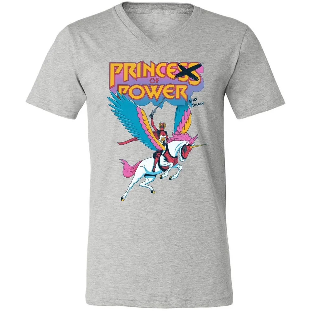 Unisex V-Neck T-Shirt - MZR7CYT8 - Athletic Heather - 7