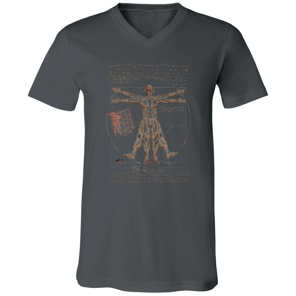 Unisex V-Neck T-Shirt - ZA66T4YB - Asphalt - 12