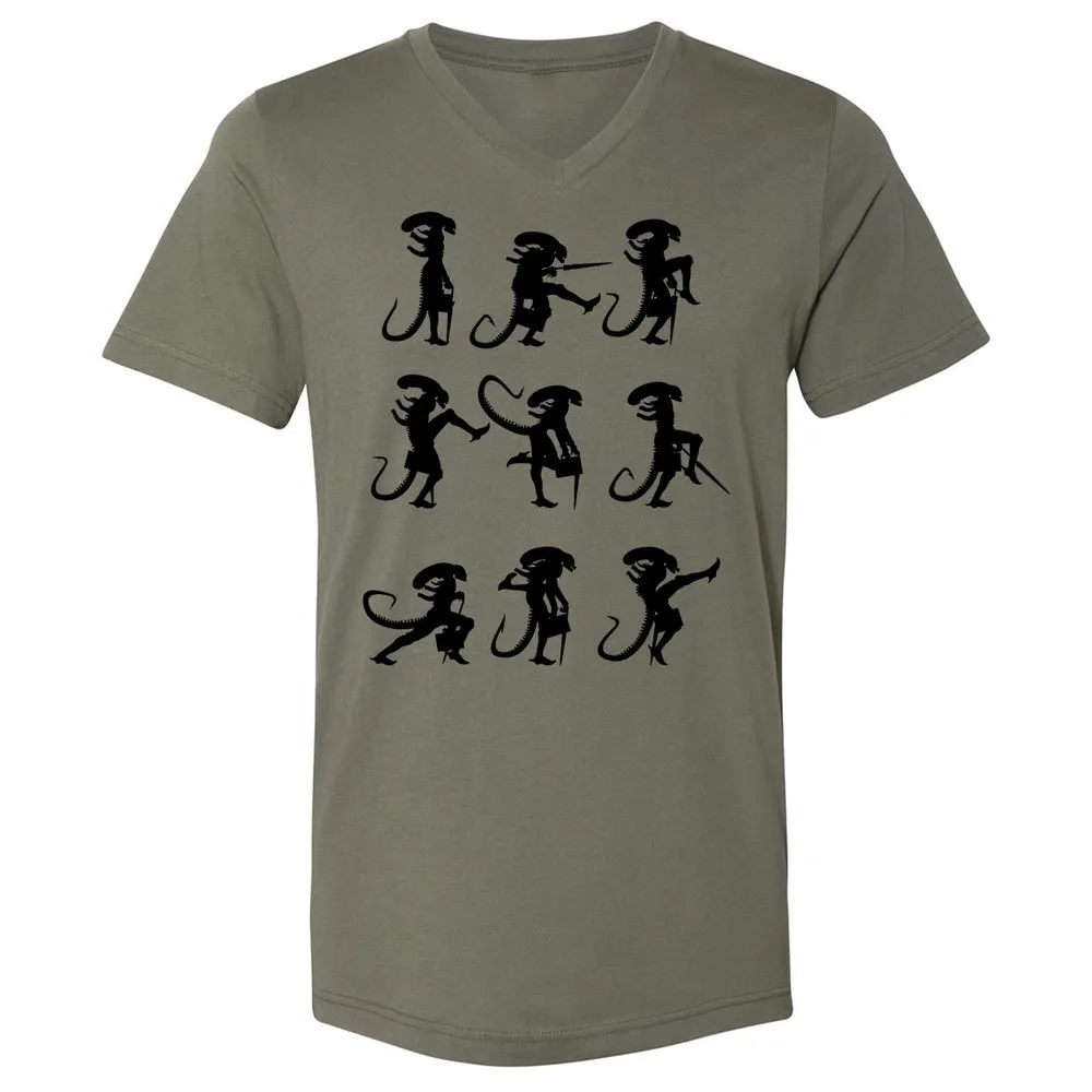 Unisex V-Neck T-Shirt - 38RC8E4N - Military Green - 10