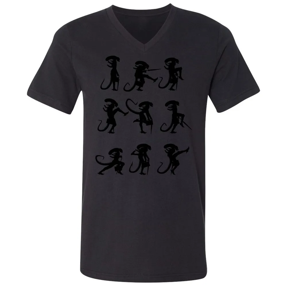Unisex V-Neck T-Shirt - 38RC8E4N - Black - 16
