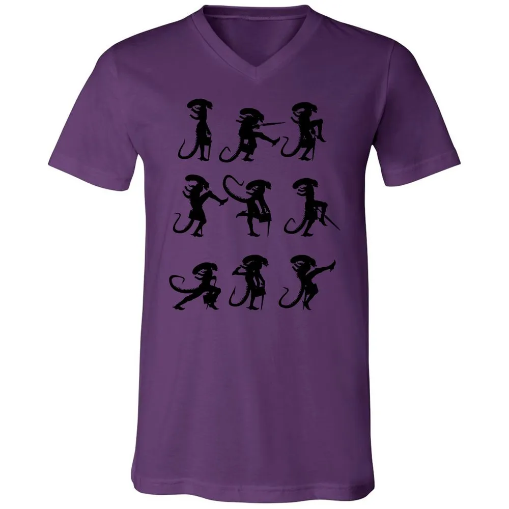 Unisex V-Neck T-Shirt - 38RC8E4N - Team Purple - 2