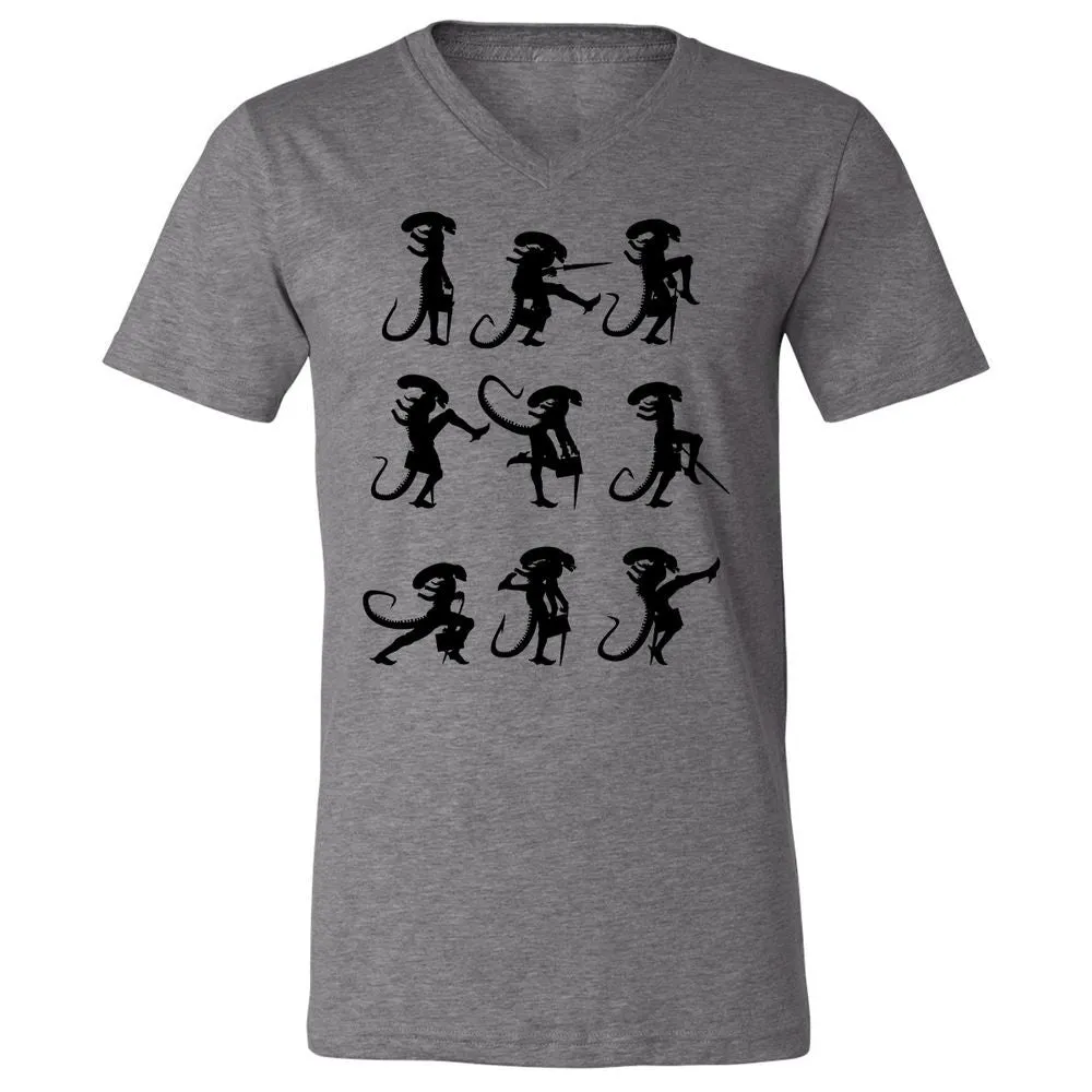 Unisex V-Neck T-Shirt - 38RC8E4N - Deep Heather - 13