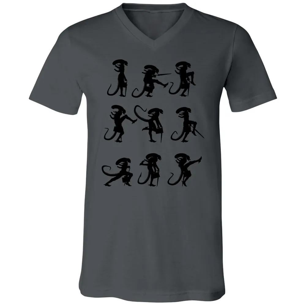 Unisex V-Neck T-Shirt - 38RC8E4N - Asphalt - 12