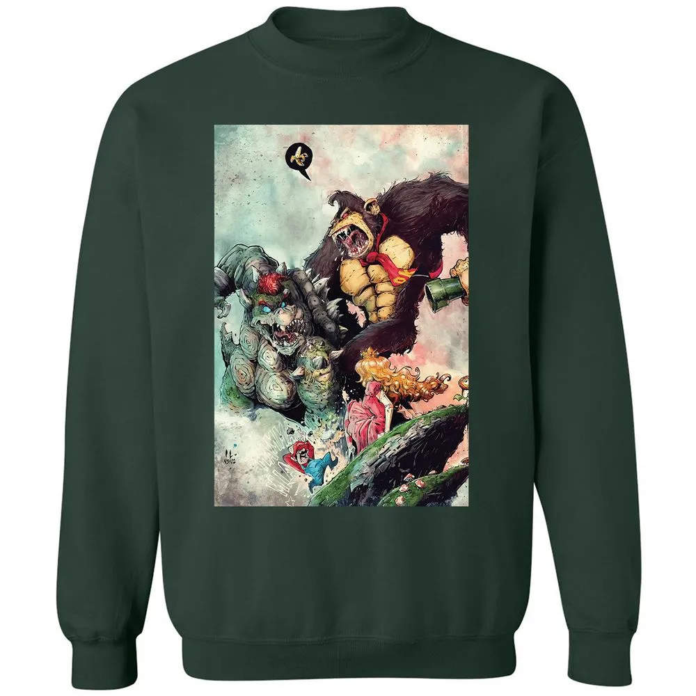 Classic Unisex Sweatshirt - WX3UADL8 - Forest Green - 4