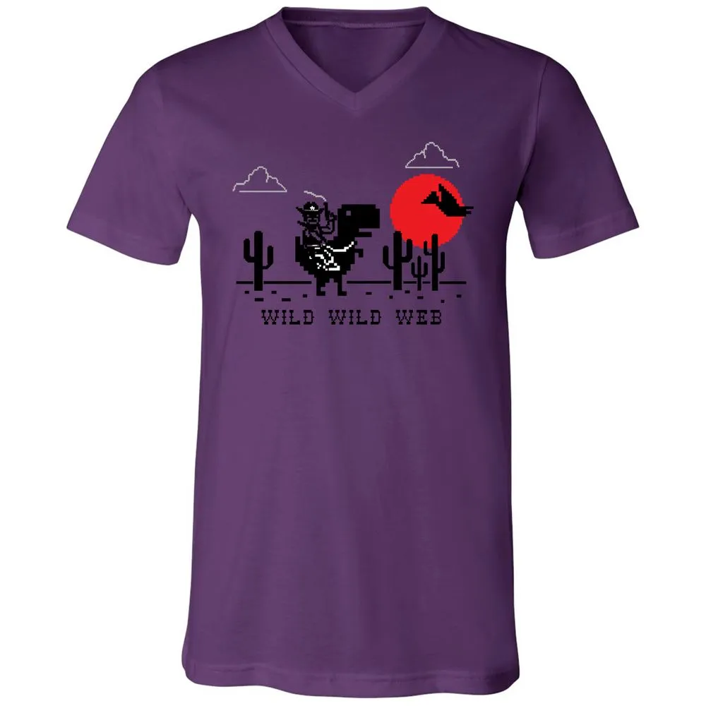 Unisex V-Neck T-Shirt - MFUMP5DT - Team Purple - 2