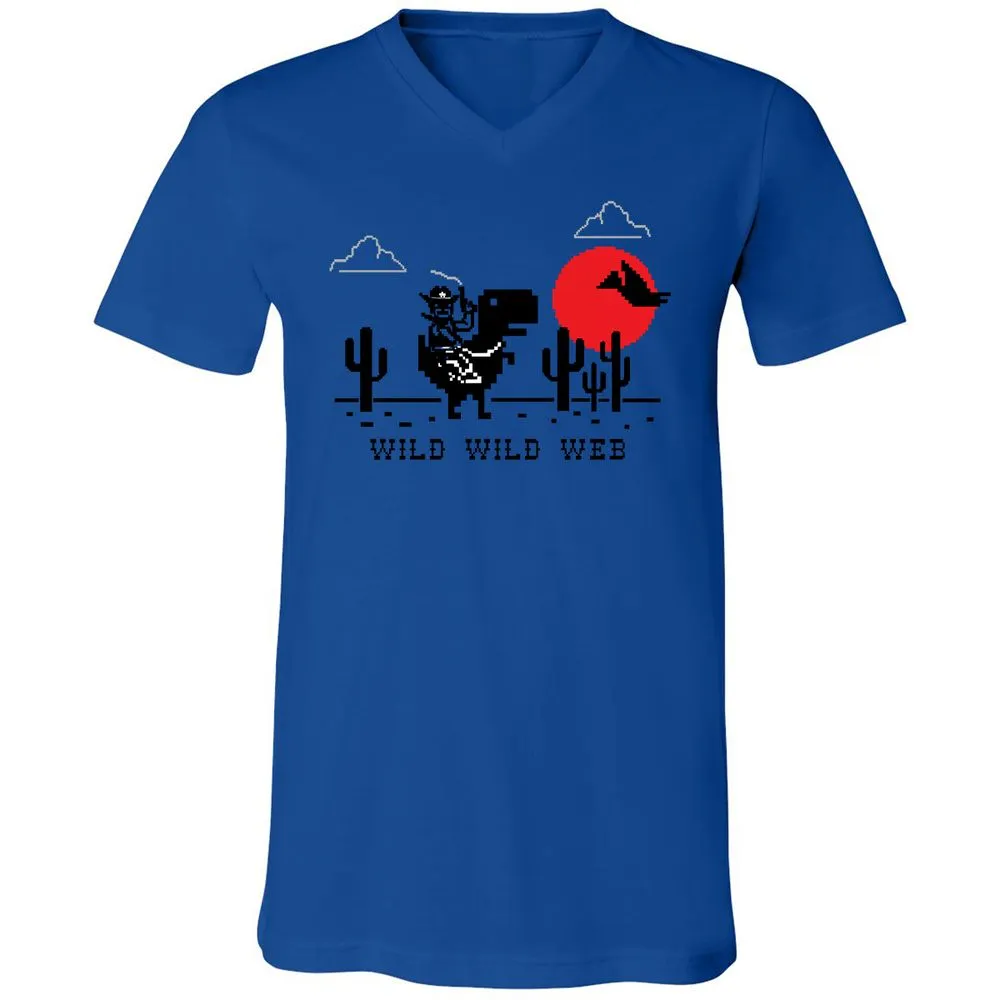 Unisex V-Neck T-Shirt - MFUMP5DT - True Royal - 4