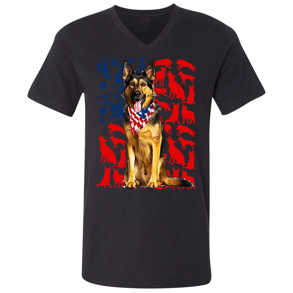 Unisex V-Neck T-Shirt - WANEWJS7 - Black - 16