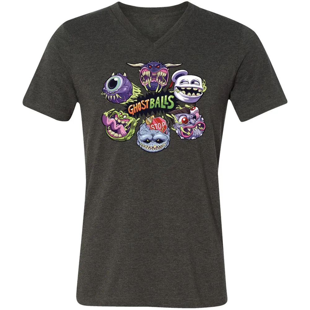 Unisex V-Neck T-Shirt - 6DSZJG81 - Dark Grey Heather - 8