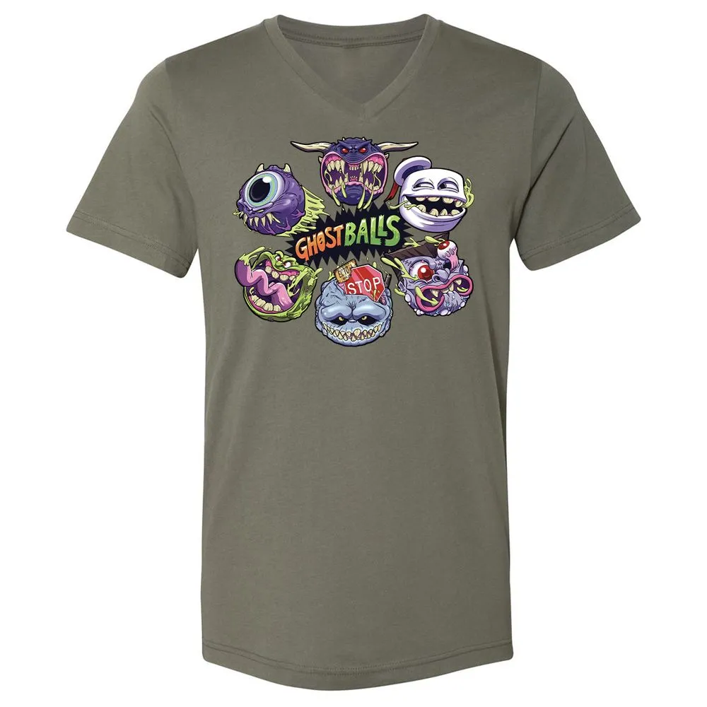 Unisex V-Neck T-Shirt - 6DSZJG81 - Military Green - 10