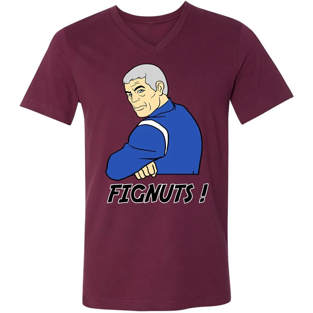 Unisex V-Neck T-Shirt - NJ93AZWP - Maroon - 6