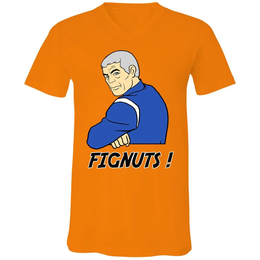 Unisex V-Neck T-Shirt - NJ93AZWP - Orange - 11