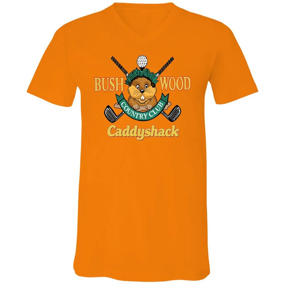 Unisex V-Neck T-Shirt - YEA5TUYM - Orange - 11
