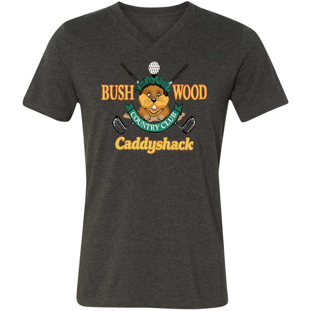 Unisex V-Neck T-Shirt - YEA5TUYM - Dark Grey Heather - 8
