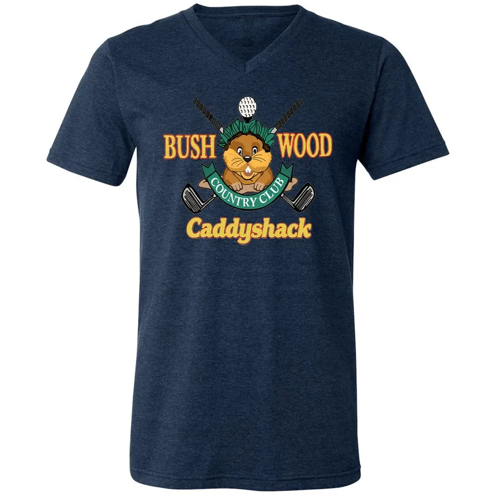 Unisex V-Neck T-Shirt - YEA5TUYM - Heather Navy - 15