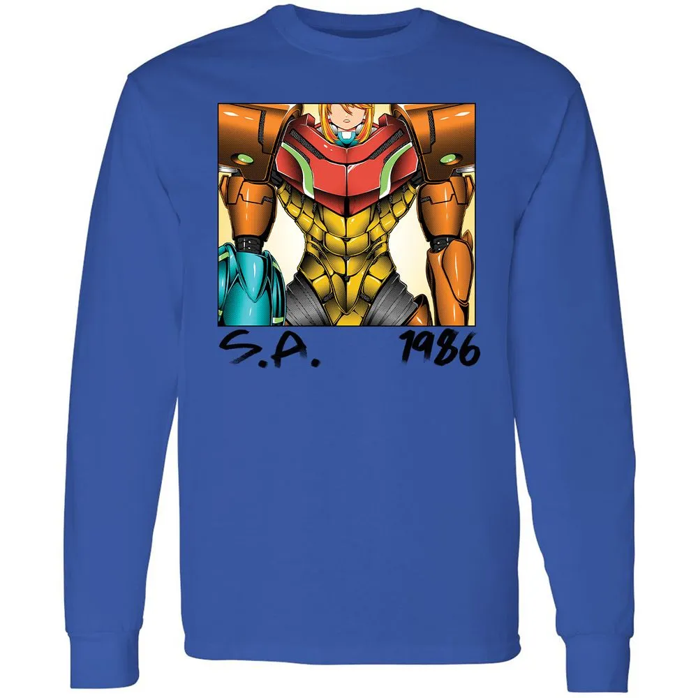Long Sleeve T-Shirt - 2LUE3P7W - Royal - 4
