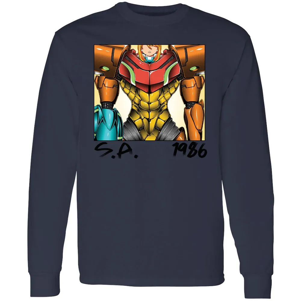 Long Sleeve T-Shirt - 2LUE3P7W - Navy - 12