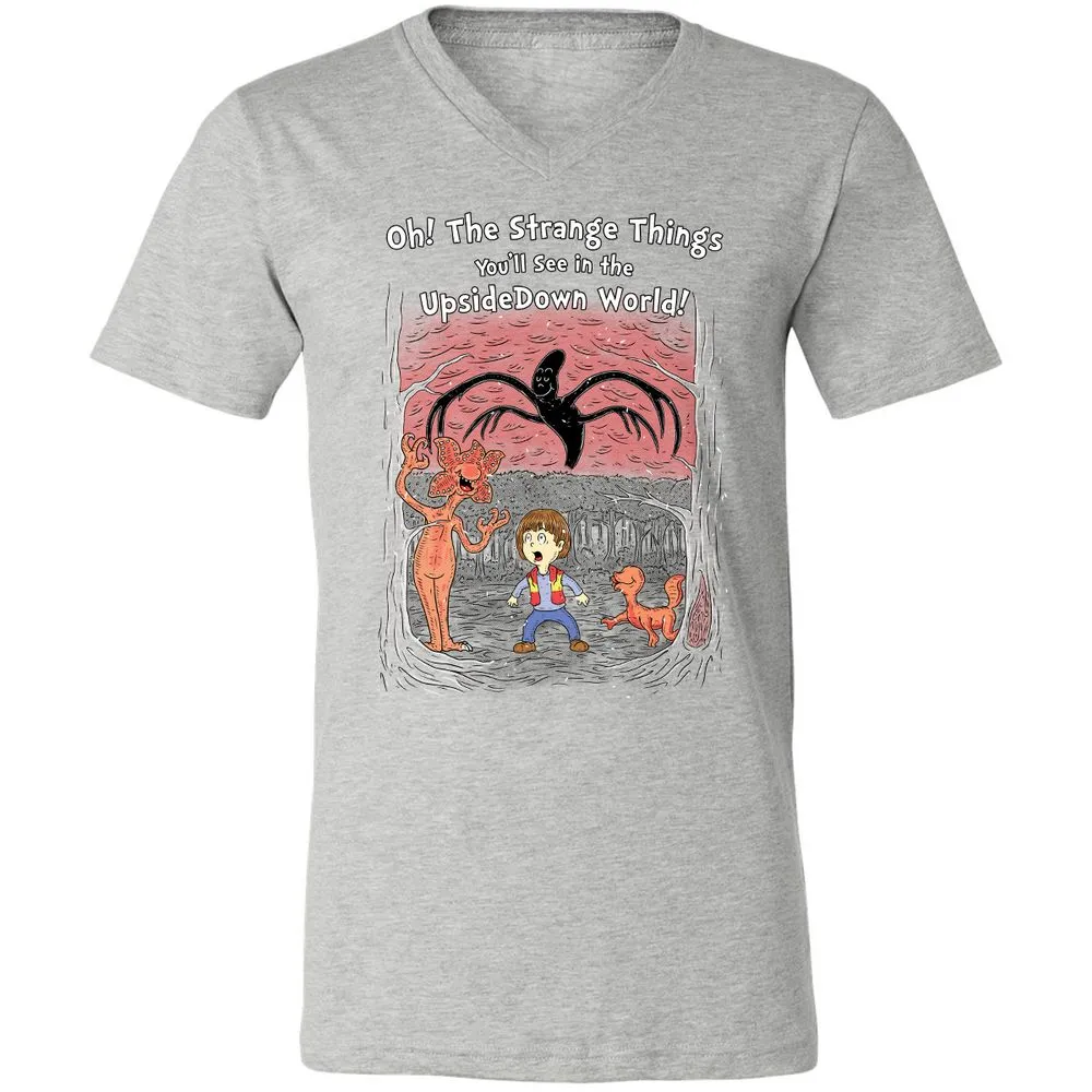 Unisex V-Neck T-Shirt - Q9M4EF8X - Athletic Heather - 7