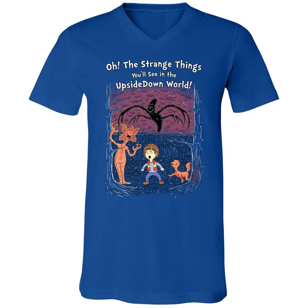 Unisex V-Neck T-Shirt - Q9M4EF8X - True Royal - 4