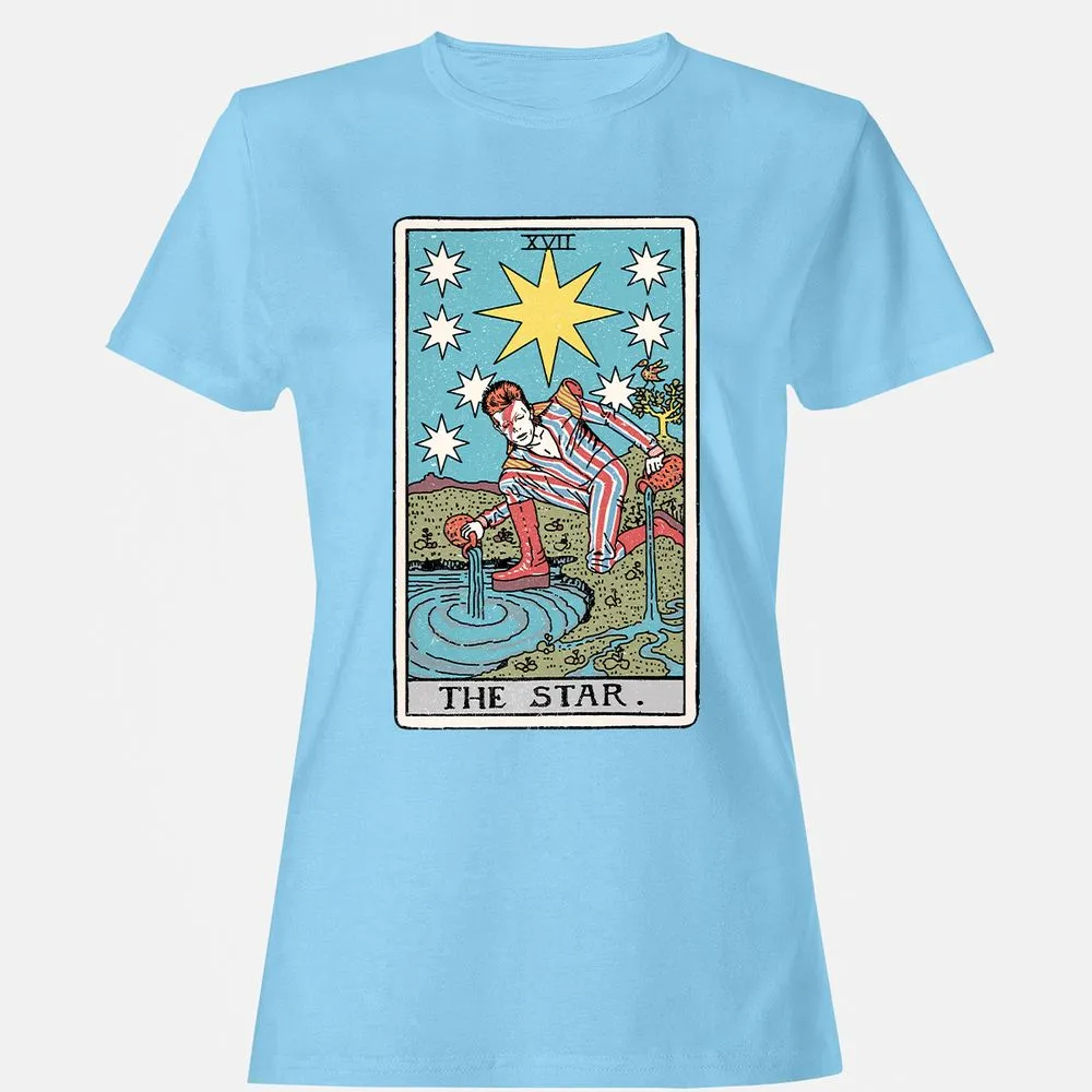 Women's T-Shirt - Q9YRQPHQ - Light Blue - 8