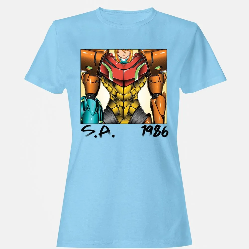 Women's T-Shirt - G55HA5ZR - Light Blue - 8