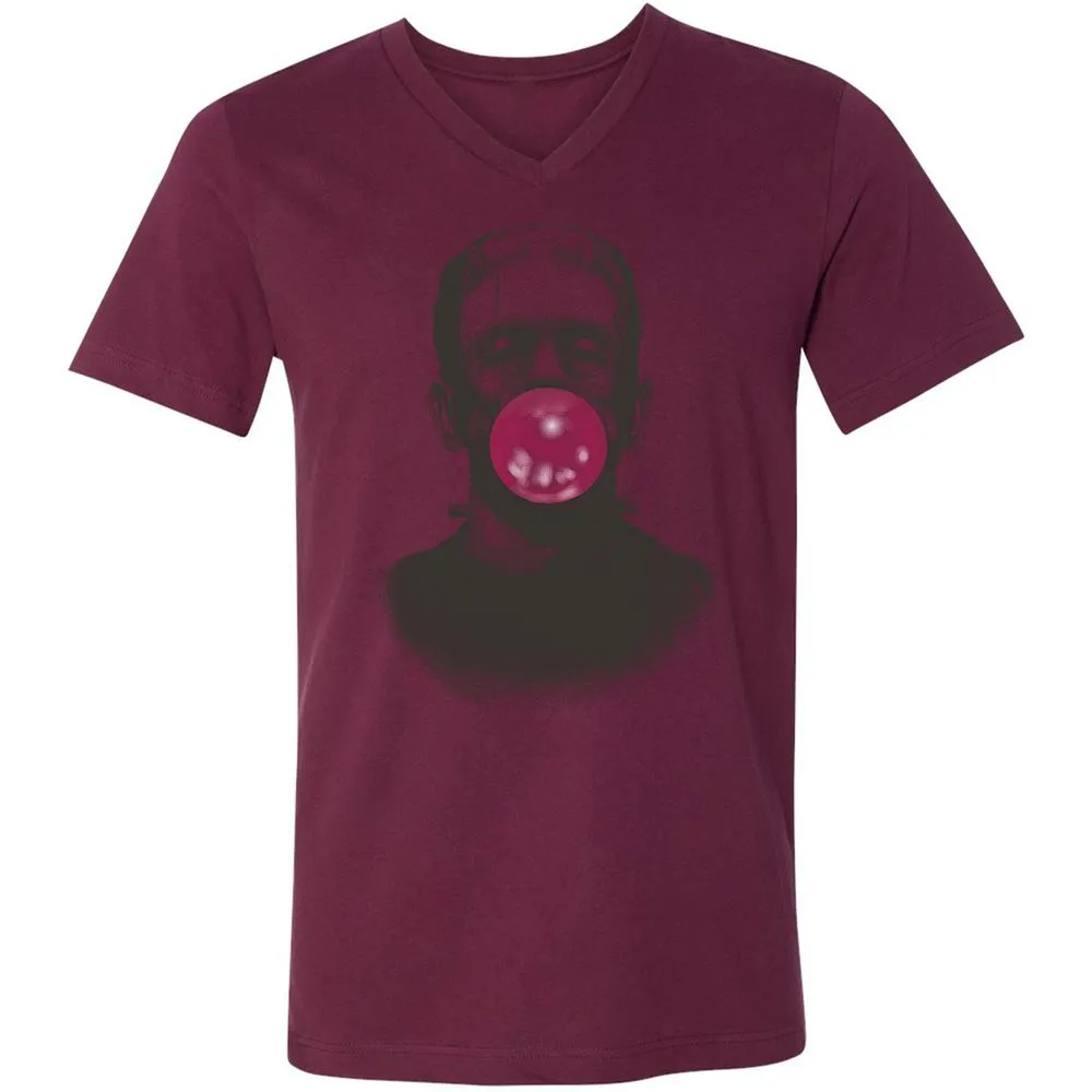 Unisex V-Neck T-Shirt - ZWQTD2RA - Maroon - 6