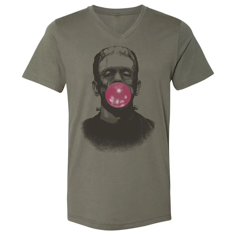 Unisex V-Neck T-Shirt - ZWQTD2RA - Military Green - 10