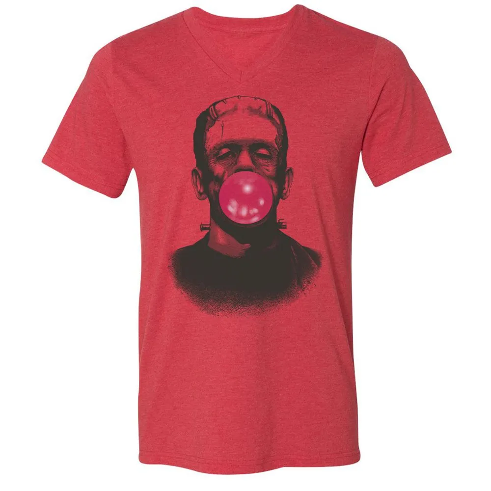 Unisex V-Neck T-Shirt - ZWQTD2RA - Heather Red - 5