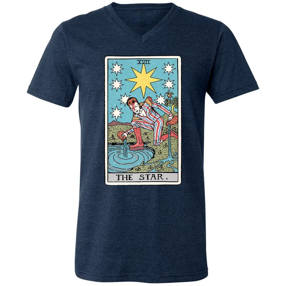 Unisex V-Neck T-Shirt - S8BLAS6E - Heather Navy - 15