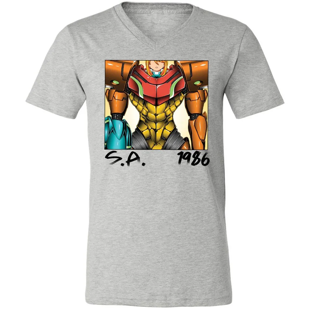 Unisex V-Neck T-Shirt - DR59PR82 - Athletic Heather - 7