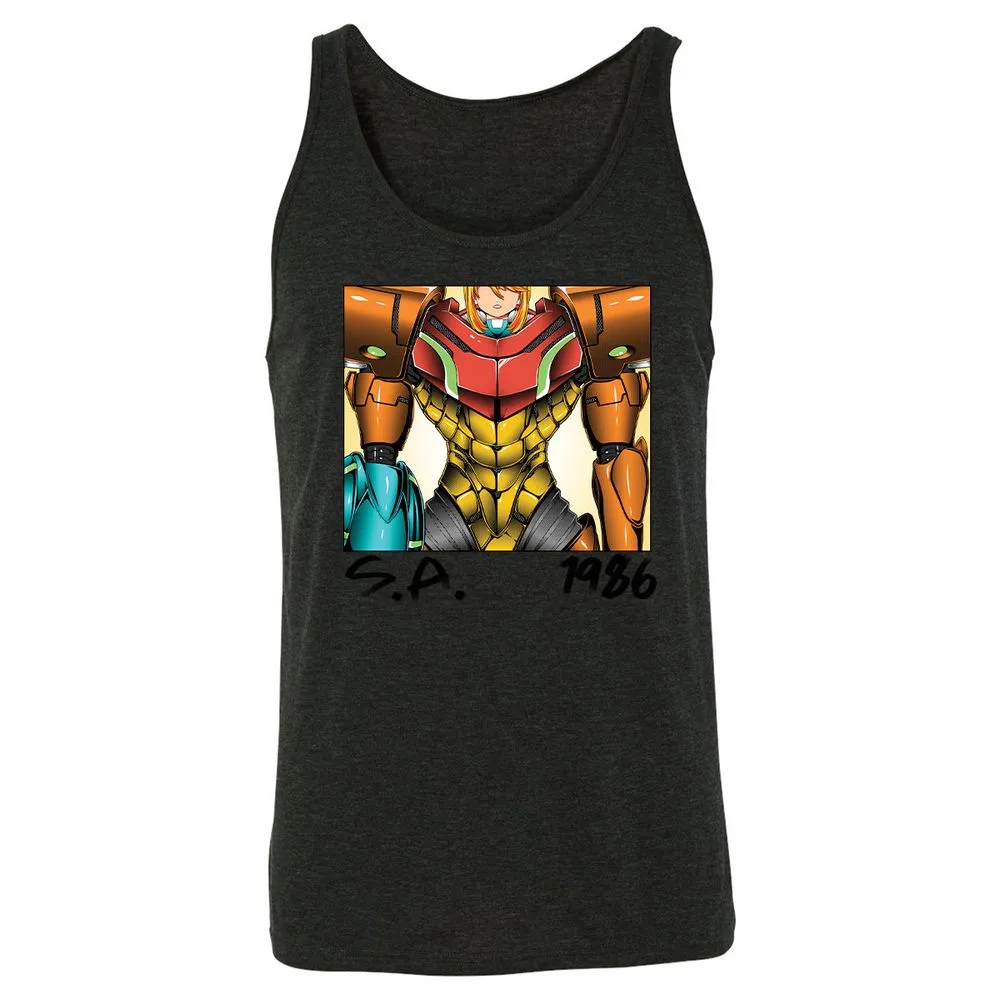 Unisex Jersey Tank - 5D5QZ9D7 - Charcoal Black Triblend - 5