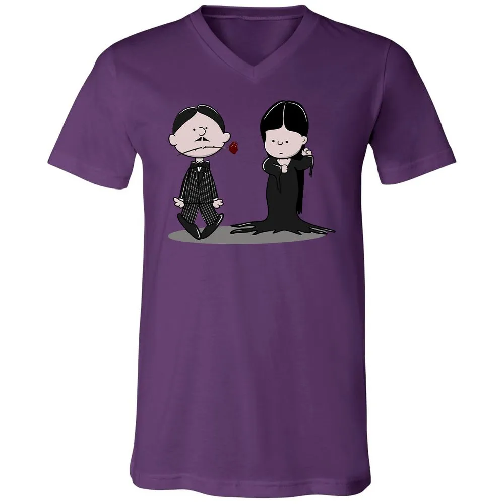Unisex V-Neck T-Shirt - RZWLNZQQ - Team Purple - 2