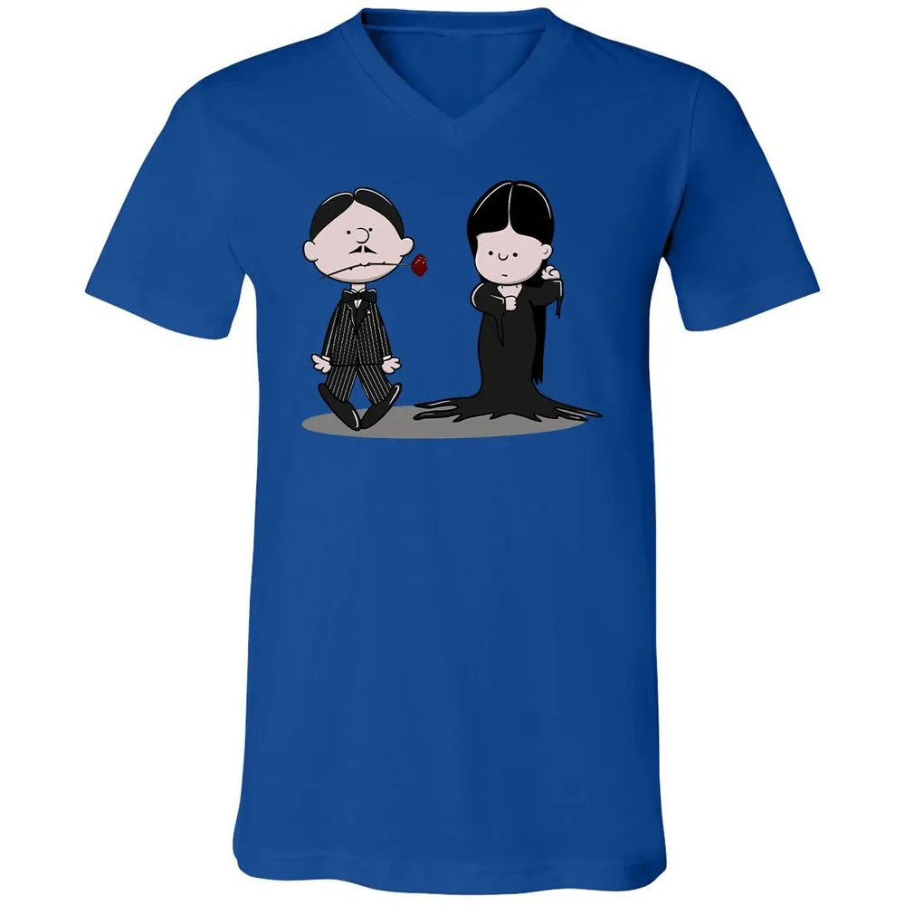 Unisex V-Neck T-Shirt - RZWLNZQQ - True Royal - 4
