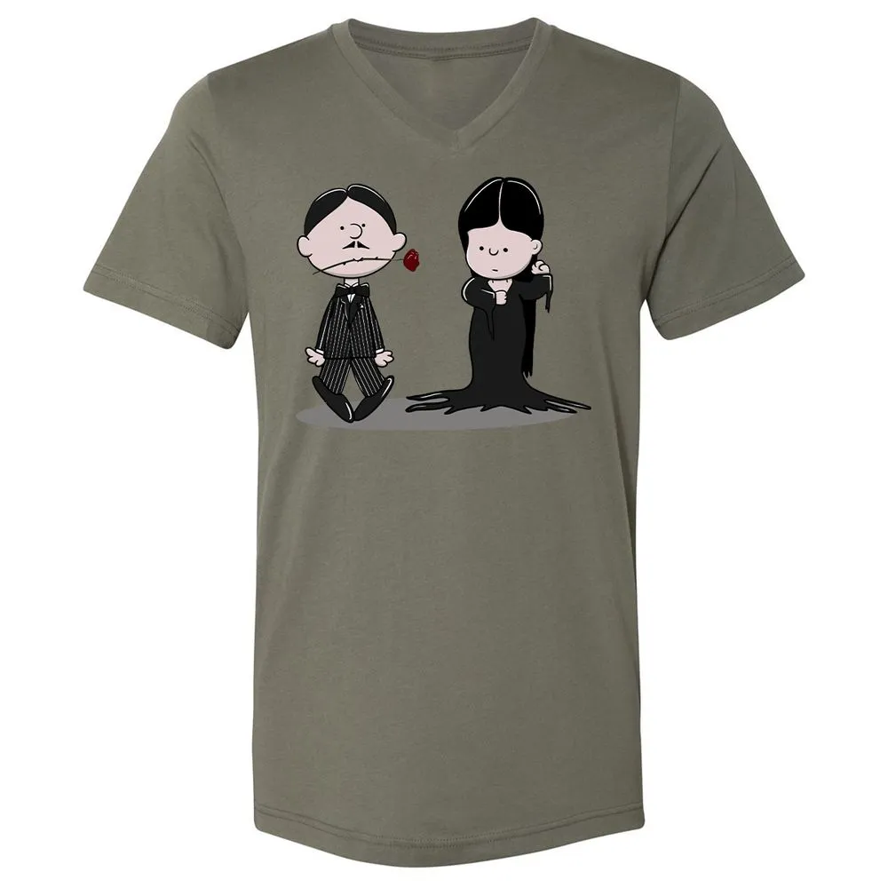 Unisex V-Neck T-Shirt - RZWLNZQQ - Military Green - 10