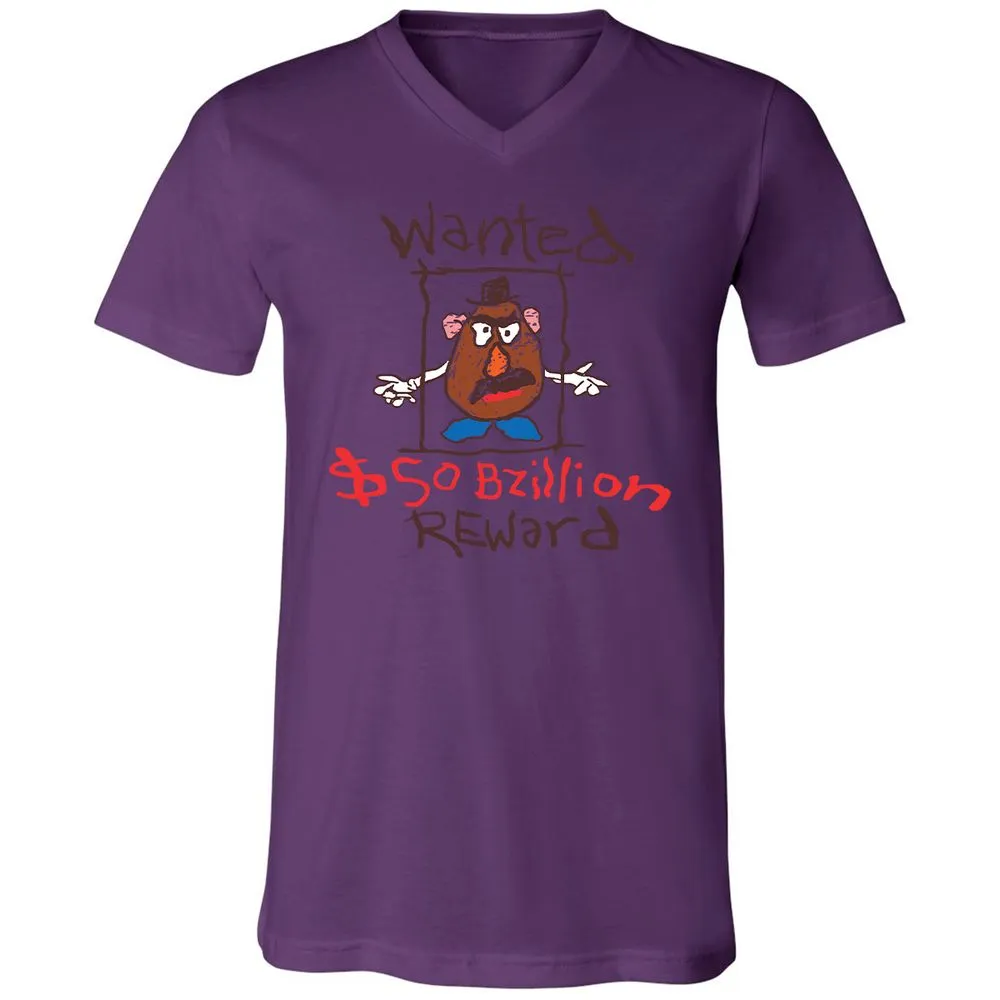 Unisex V-Neck T-Shirt - W1TYGPJZ - Team Purple - 2