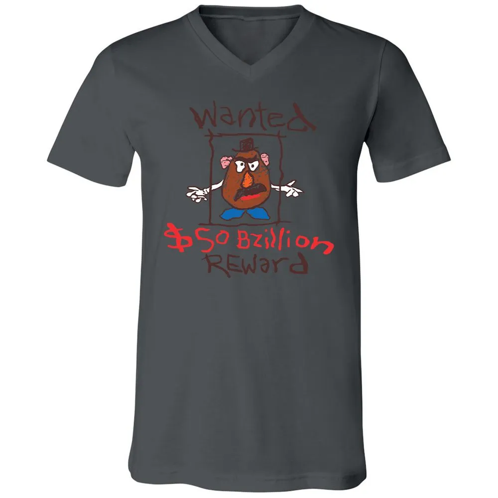 Unisex V-Neck T-Shirt - W1TYGPJZ - Asphalt - 12