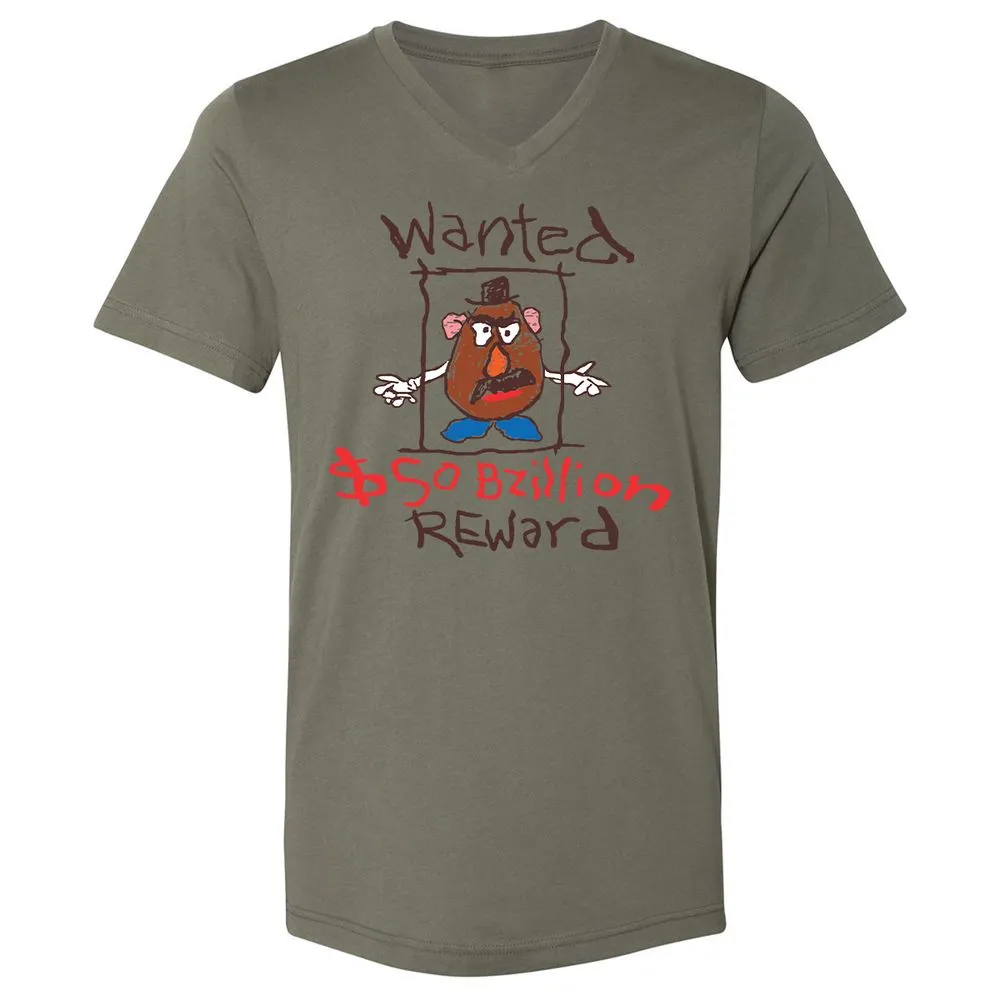 Unisex V-Neck T-Shirt - W1TYGPJZ - Military Green - 10