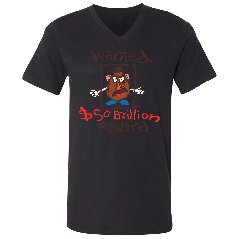 Unisex V-Neck T-Shirt - W1TYGPJZ - Black - 16