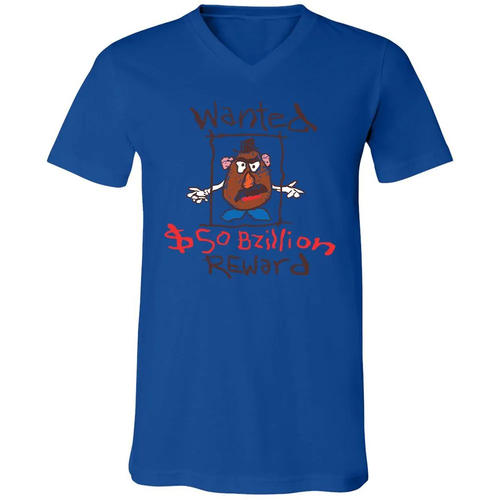 Unisex V-Neck T-Shirt - W1TYGPJZ - True Royal - 4