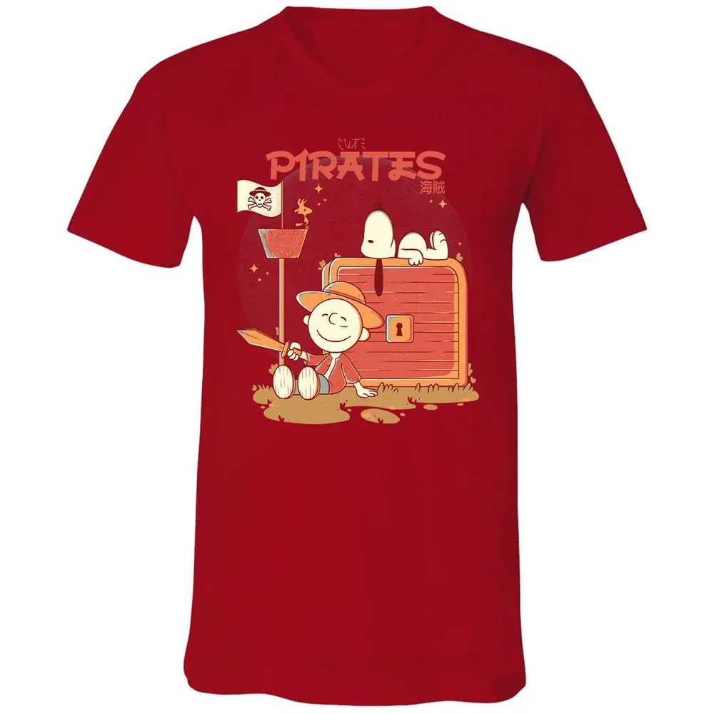 Unisex V-Neck T-Shirt - SBCWK6HW - Red - 3
