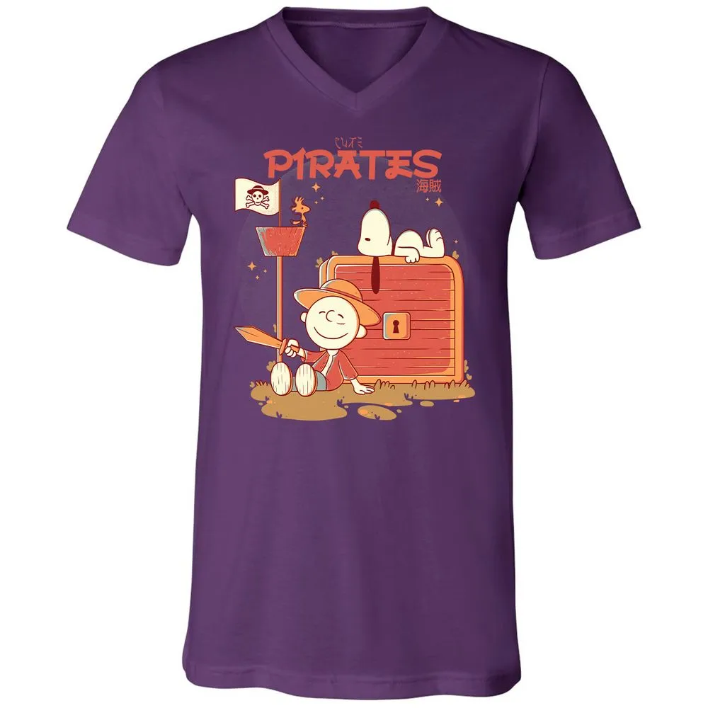 Unisex V-Neck T-Shirt - SBCWK6HW - Team Purple - 2