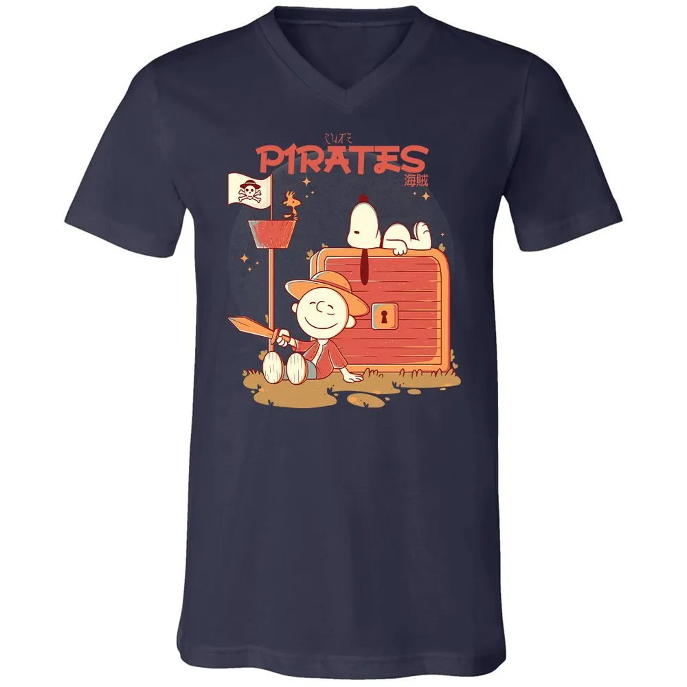 Unisex V-Neck T-Shirt - SBCWK6HW - Navy - 9