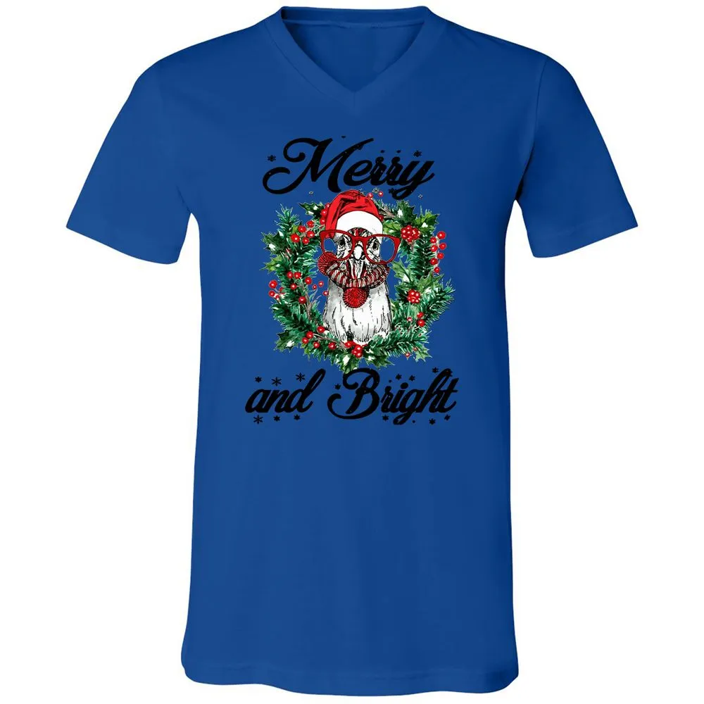 Unisex V-Neck T-Shirt - WUNLP91Y - True Royal - 4