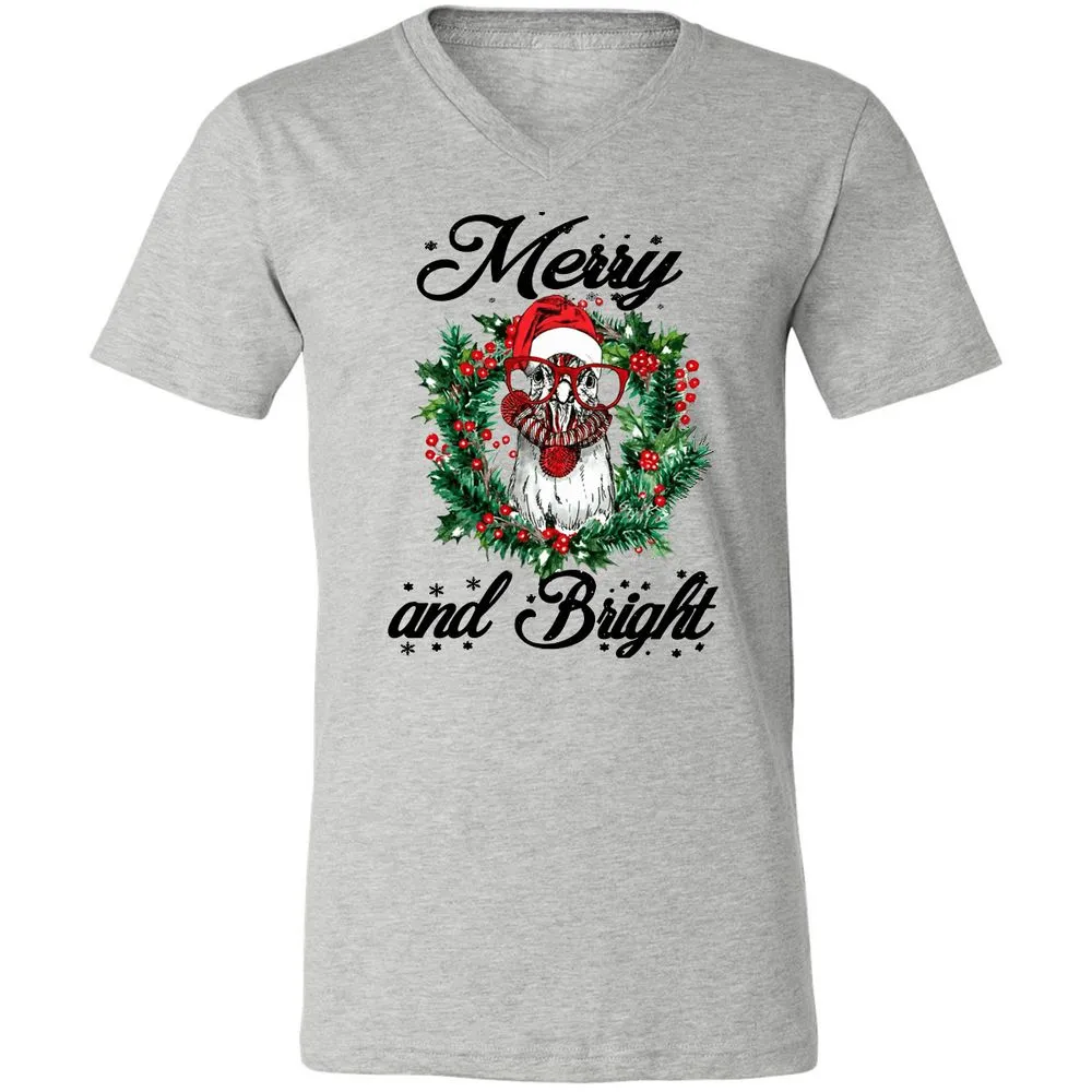 Unisex V-Neck T-Shirt - WUNLP91Y - Athletic Heather - 7