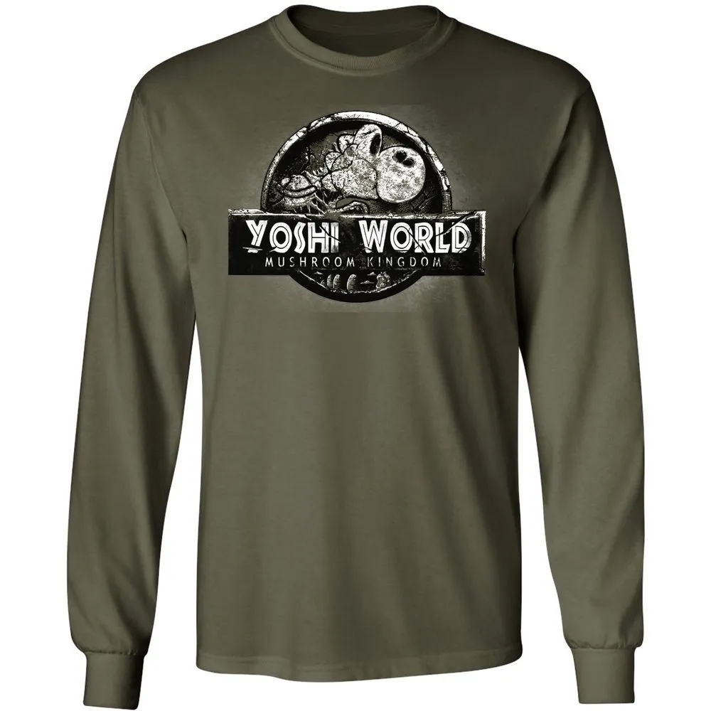 Long Sleeve T-Shirt - B5WC69ZY - Military Green - 7